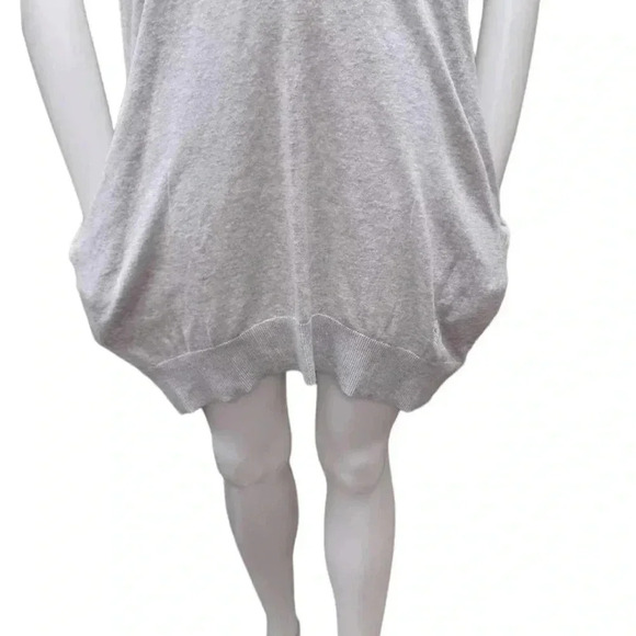 Ted Baker Inula V Neck Sleeve  Detailed Knit Grey Dress Size 3 (medium) - Picture 6 of 13